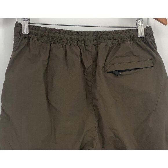 Feature Mens Brown Athletic Short Size Medium M Athleisure Training Pocket EUC - Picture 9 of 12